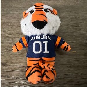 Auburn Tigers "Aubie" Mascot Plush Toy Pacifier Lovey "01" SEC Football